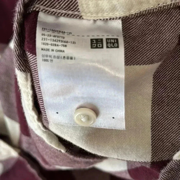 Uniqlo Girls Flannel Shirt Size M (10) - Picture 4 of 8